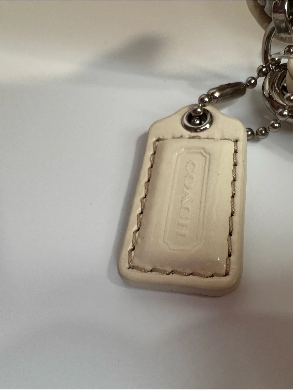Coach Signature Canvas in Khaki with White Trim and hang tag - Picture 5 of 14